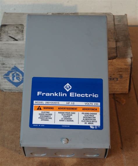 franklin electric control box model 2801054915|Motor Control Boxes .